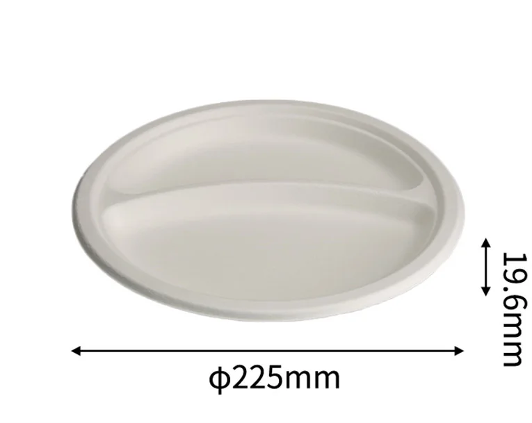 9” 2 Compartment Plate, DAILYECO product DBA95013